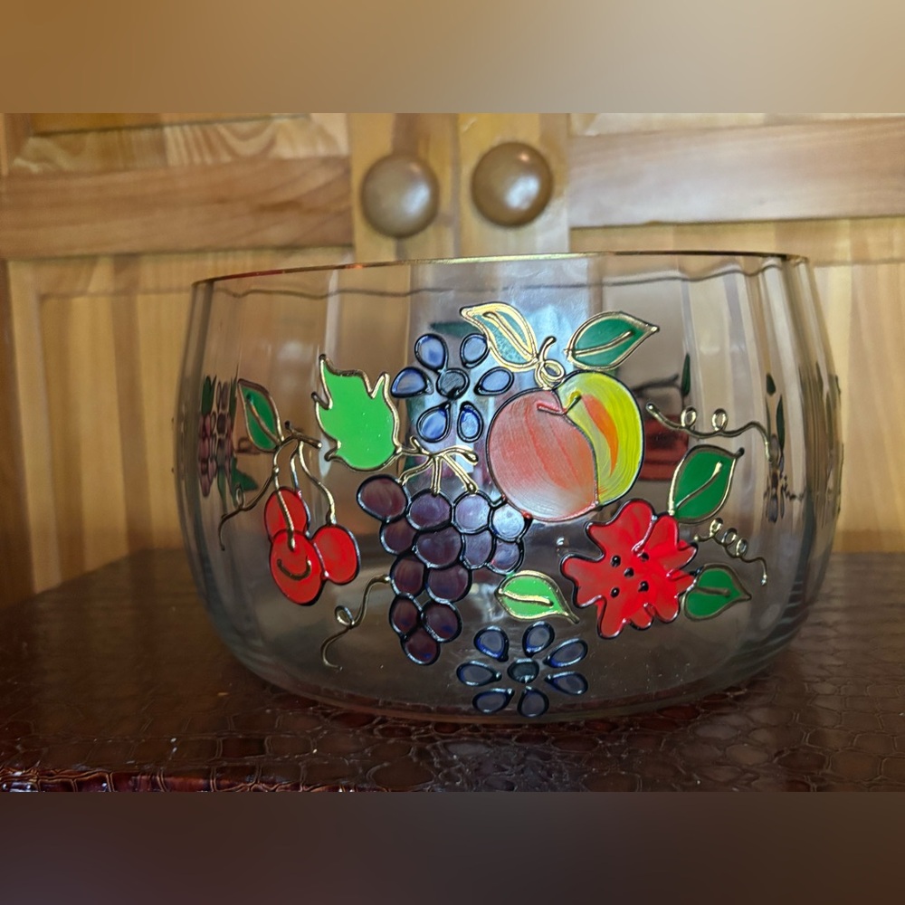 Handcrafted Crystal Fruit Bowl made in Romania